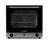Піч конвекційна Hurakan HKN-XFT133M 220В 2,6кВт 60-300°C, 4 рівні, парозволоження, таймер, решітки 435x305 мм, 595x595x580 мм