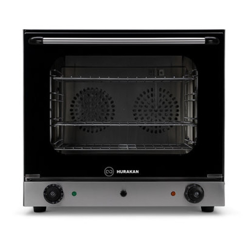 Піч конвекційна Hurakan HKN-XFT133M 220В 2,6кВт 60-300°C, 4 рівні, парозволоження, таймер, решітки 435x305 мм, 595x595x580 мм