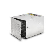 Дегідратор HURAKAN HKN-DHD10, 10 рівнів, лотки 396×396 мм, нерж. сталь, 30–70°C, таймер 15 год, 420×550×380 мм, для фруктів і овочів