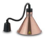 Інфрачервона лампа HURAKAN HKN-DL800, 250 Вт (220 В), 275 мм, бронзова, фарбований метал корпус, 275x275x600 мм, робоча висота 600–1500 мм