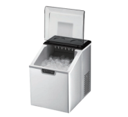 Hurakan HKN-IMF17 льдогенератор заливний 17 кг/добу, пальчиковий лід, нерж. сталь, бункер 2,4 кг, вода 3,2 л, 310×400×420 мм, для кафе/барів