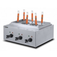 Макароноварка Hurakan HKN-EKT60 3 ванни 8+8+8 л (24 л), нержавіюча сталь, 6 кВт, 220 В, 590×450×540 мм, для кафе та ресторанів