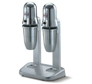 Міксер для молочних коктейлів двопостовий Sirman Sirio 2 VV, 2×900 мл нерж. стакани, корпус пресований алюміній хром, 300×195×530 мм, 220 В, 4000–14000 об/хв