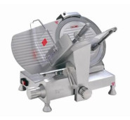 Слайсер HURAKAN HKN-HM300L 300 мм, алюмінієвий корпус, товщина 0,2–15 мм, вбудована точилка, 220 В, 615×535×505 мм, для магазинів/ресторанів