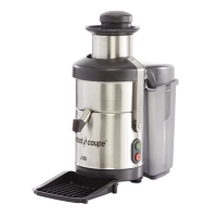Соковижималка Robot Coupe J80 комерційна 2 швидк., 3000 об/хв, 700 Вт, нерж. сталь, воронка 79 мм, конт. 6,5 л, 235x535x500 мм для кафе/рест