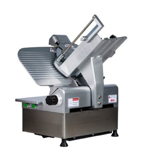 Автоматичний слайсер HURAKAN HKN-GSP300 300 мм, товщина нарізки 0,2–6 мм, вбудована точилка, каретка 300×190 мм, 280 об/хв, 0,85 кВт