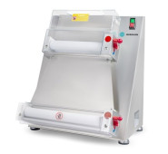 Тісторозкатка для піци Hurakan HKN-APD40, 10-40 см, нержавіюча сталь, 0,45 кВт, машина для тіста професійна, 540x550x650 мм