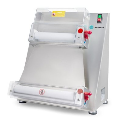 Тісторозкатка для піци Hurakan HKN-APD40, 10-40 см, нержавіюча сталь, 0,45 кВт, машина для тіста професійна, 540x550x650 мм