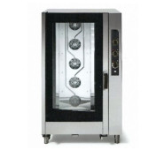 Конвекційна піч APACH AP20QM, 20 рівнів, інжекторне парозволоження, турбінний вентилятор з реверсом, GN1/1, 30–260°C, для пекарень