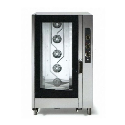 Конвекційна піч APACH AP20QM, 20 рівнів, інжекторне парозволоження, турбінний вентилятор з реверсом, GN1/1, 30–260°C, для пекарень