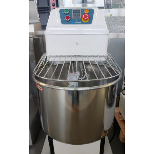 Тістоміс Hurakan HKN-M60SN2V 60 л, 2 швидк., таймер, незнімна діжка з нержавіючої сталі, завантаження 38 кг, 3 кВт 380 В, 510×850×970 мм, для пекарень
