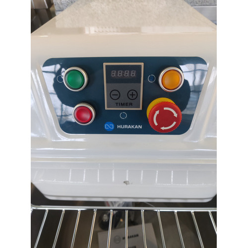 Тістоміс Hurakan HKN-M60SN2V 60 л, 2 швидк., таймер, незнімна діжка з нержавіючої сталі, завантаження 38 кг, 3 кВт 380 В, 510×850×970 мм, для пекарень