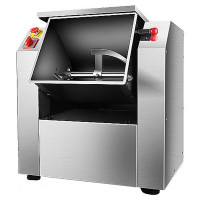 Тістоміс Hurakan HKN-25HN горизонтальний 50 л, 25 кг, для крутого тіста, нержавіюча сталь, реверс, перекидна чаша, 820х605х735 мм