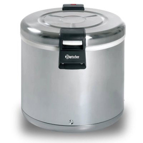 Марміт для рису BARTSCHER 8,5 кг, нерж. сталь, антипригарна чаша, кільцевий підігрів, ложка і перфорована ложка, 395×465×395 мм, 220 В
