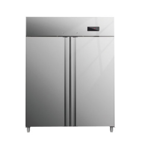Морозильный шкаф Hurakan HKN-GX1400BT, 1340 л, -18…-22°C, R290, Cubigel, 6 полок, нерж. сталь AISI 201, 1480×830×2010 мм, для ресторанов