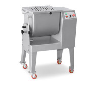 Фаршемешалка HURAKAN HKN-MM40P 40 л, загрузка дежи 30 кг, нержавеющая сталь, реверс, 760х470х980 мм, для мясоперерабатывающих цехов