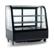 Холодильна вітрина Hurakan HKN-LPD100B 100 л +2…+10°C LED, 2 регульовані полиці, дисплей/термостат, розсувні двері, R600a, 682×450×675 мм