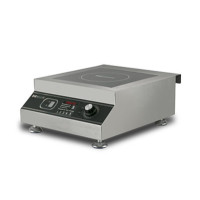 HURAKAN HKN-ICF50D індукційна плита 1-конфоркова 5 кВт (220 В), нерж. сталь, 410×500×210 мм, 60–280°C, таймер 120 хв, цифрове управління