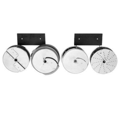 Настінний тримач дисків Robot Coupe, нержавіюча сталь, 4 гачки, до 16 дрібних або 8 великих дисків, для різальних і шліфувальних дисків