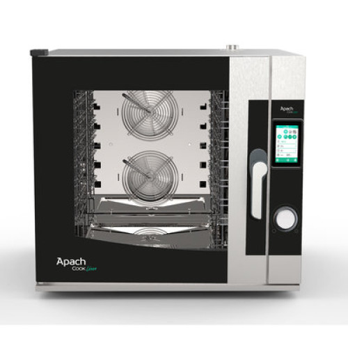 Пароконвектомат APACH AP7QT 7 уровней GN1/1 (600×400) 5-дюйм. сенсорный дисплей, пар+конвекция, USB запись программ, автомойка, 937×885×875 мм