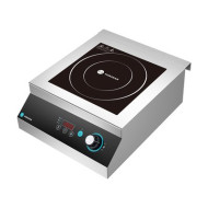 HURAKAN HKN-ICF50D индукционная плита 1-конфорочная 5 кВт (220 В), нерж. сталь, 410×500×210 мм, 60–280°C, таймер 120 мин, цифровое управление