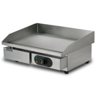 Гладкая жарочная поверхность HURAKAN HKN-PSL550, нержсталь, настольная 550×430×235 мм, 3 кВт 220В, поддон, бортик, регул. 50–300°C