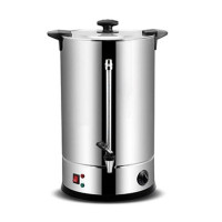 Кипятильник HURAKAN HKN-HVB20 16 л, нерж. сталь, двойные стенки, заливной, регул. 30-100°С, 265×265×520 мм, 1.8 кВт, для кафе/офисов