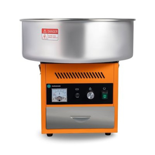 Апарат для цукрової вати HURAKAN HKN-C1, 3 кг/год, чаша 520 мм нерж. сталь, корпус фарбований метал, 220 В 0,98 кВт, 520×520×505 мм, 10,5 кг