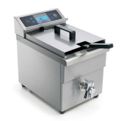 Фритюрниця індукційна Sirman Klondike 8 R, 7 л, нерж. сталь, 290×440×407 мм, 3,5 кВт, 60–190°C, таймер 120 хв, кран зливу, для кафе/ресторану