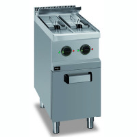 APACH фритюрниця електрична 2 ванни по 6 л (12 л), нержавіюча сталь, холодна зона, термостат 90–190°C, 400×714×850 мм, для ресторанів та кафе