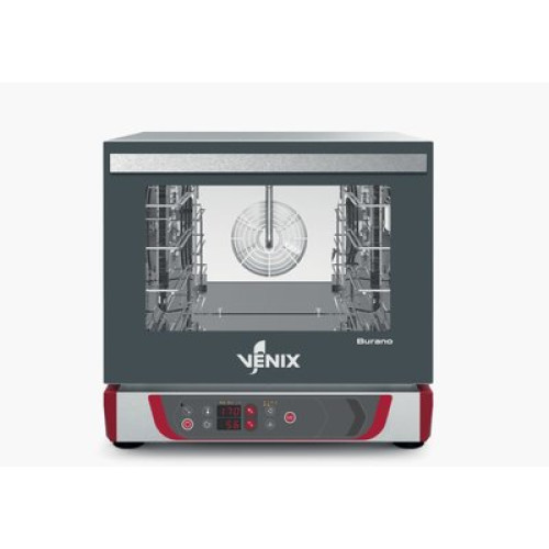 Печь конвекционная Venix B043D, 4 уровня, инжекторное паувлажнение, эл. упр., напр. GN2/3 (460×340), 260°C, 3,4 кВт, 600×717×577 мм, 220 В