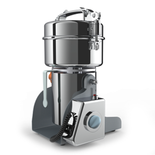 Подрібнювач спецій Hurakan HKN-SG400, 400 г, 1,8 кВт, 25 000 об/хв, чаша Ø150 мм, корпус нержавіюча сталь, 198×192×362 мм, 3 ножі