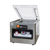 Вакуумний пакувальник Hurakan HKN-VAC400, 390 мм планка, ширина шва 15 мм, помпа 20 м³/год, камера 440×420×70 мм, нержавіюча сталь, 0,9 кВт 220 В