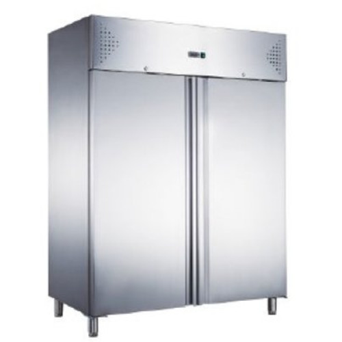 Морозильный шкаф hurakan 1400 л, нерж. сталь aisi 201, 1480х830х2010 мм, динамическое охлаждение, для ресторанов и кафе
