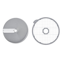 Диск для кубиків 12×12×12 мм Robot Coupe (28197W), комплект (решітка, диск‑слайсер), нержавіюча сталь, 180×180×50 мм, для CL50/CL52/CL55/CL60/R502/R752