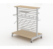 Стелаж острівной для одягу