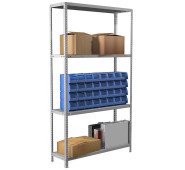 Стелаж металевий на балкон 1800x700x300 Практик