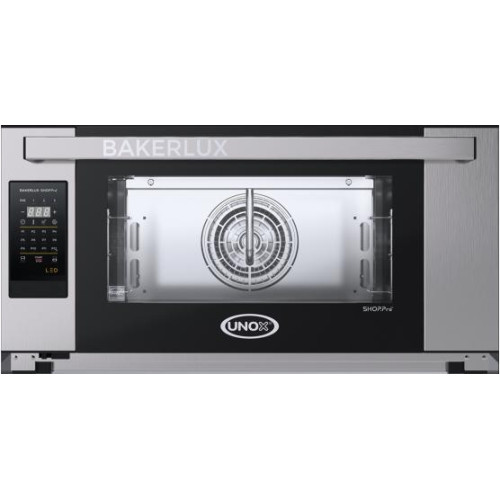 Піч пароконвекційна UNOX XEFR-03EU-ELDV, 3 рівні, дека 600х400 мм, LED керування, 3,5 кВт, 220 В, гарантія 12 міс, Італія, 800х811х425 мм