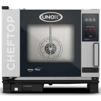 Пароконвектомат UNOX XEVC-0511-E1RM-LP, GN 1/1, 5 уровней (67 мм), сенсорное ONE, 7 кВт, 750x783x675 мм, 12 мес, для профессиональной кухни