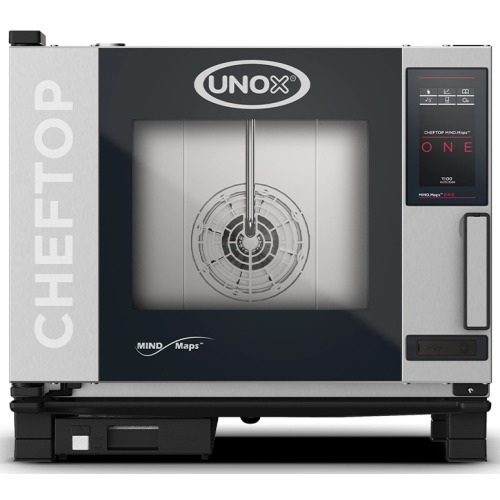 UNOX пароконвектомат XEVC-0511-E1RM, Італія, 5 рівнів GN 1/1, сенсорне ONE, 9.3 кВт, 750×783×675 мм, нерж. сталь, для ресторанів і пекарень