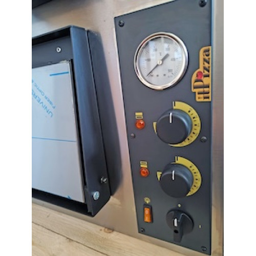 Печь для пиццы ITPIZZA ML44, 2 камеры (8 пицц ø35 см), 720×720×140 мм, 50–455°C, 380 В, 12 кВт, Италия, гарантия 12 мес, для пиццерий