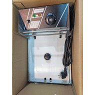 AIRHOT фритюрниця EEF6 економ, 6 л, 1 ванна, кошик GN1/2×150 мм, +60–200°C, 2.5 кВт, 220 В, 2 термостати, 12 міс., Китай, 285×450×310 мм