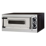 Печь для пиццы ITPIZZA MS1, 1 камера Ø32 см, камера 410×360×90 мм, 50–320°C, 1.6 кВт, 568×500×280 мм, для кафе и дома, Италия, 12 месяцев гарантии