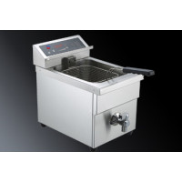 Индукционная фритюрница INDOKOR INF8, 8 л, 1 корзина, 3.5 кВт, 220 В, 60–190 °C, гарантия 12 мес, Корея, нетто 13 кг, 288×478×410 мм