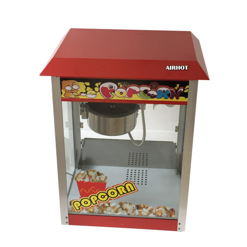 Апарат для попкорну AIRHOT POP-6, 227 г/хв, 1,44 кВт, 220 В, гарантія 12 міс, 16 кг, габ. 560×420×760 мм, Китай, для кіно й кафе