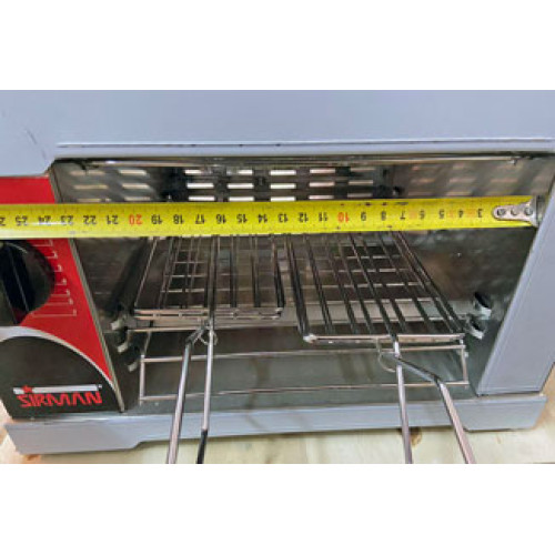 Тостер Sirman 4Q професійний, 4 тости, 1,6 кВт, 220 В, таймер 1–15 хв, Італія, габарити 360×265×240 мм, вага 6 кг, для кафе й ресторанів