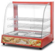 Вітрина теплова настільна AIRHOT HW-2 для кафе, 2 полиці, +30…+80°C, 660×500×620 мм, 1.1 кВт, 220 В, гарантія 12 міс, Китай