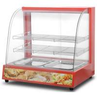 Вітрина теплова настільна AIRHOT HW-2 для кафе, 2 полиці, +30…+80°C, 660×500×620 мм, 1.1 кВт, 220 В, гарантія 12 міс, Китай