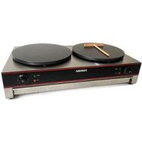 Млинниця AIRHOT BE-2, 2 млинці, Ø400 мм, 6 кВт, 50–300 °С, 860×470×230 мм, 26 кг, гарантія 12 міс, Китай, для кафе/ресторанів