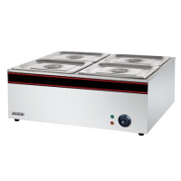Тепловой мармит AIRHOT BM-4, +30–+90°С, 1.5 кВт (220 В), 700×590×235 мм, 16 кг, для кафе и ресторанов, гарантия 12 мес